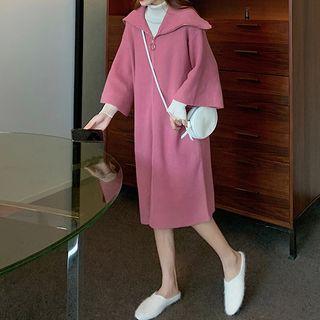 Zip-up Long Cardigan