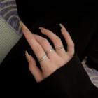 Set Of 4: Open Ring J665 - Set Of 4 Pcs - Silver - One Size