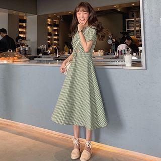 Lace-up Strap Bow Dress