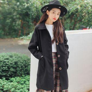 Woolen Coat Black - One Size
