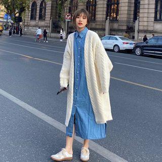 Long Cardigan / Midi Shirt Dress