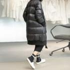 Plain Padding Long Jacket