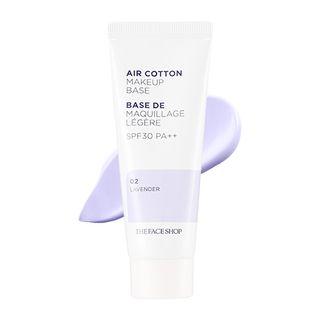 The Face Shop - Air Cotton Makeup Base Spf30 Pa++ (#02 Lavender) No.2 - Lavender