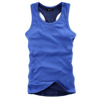 Racer-back Cotton Tank Top (14 Colors)