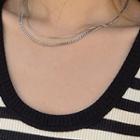 Chain Necklace Set (2 Pcs) Silver - One Size