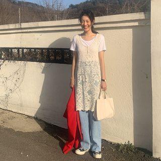 Full Lace Sheer Tank Dress