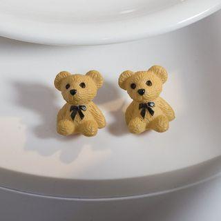 Bear Stud Earrings Era085-20 - One Size