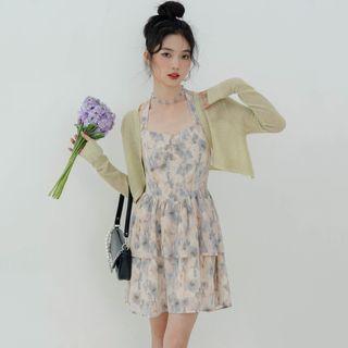 Halter Floral A-line Dress (various Designs)