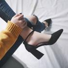 Block-heel Lace-up Sandals