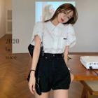 Lace Short-sleeved Top