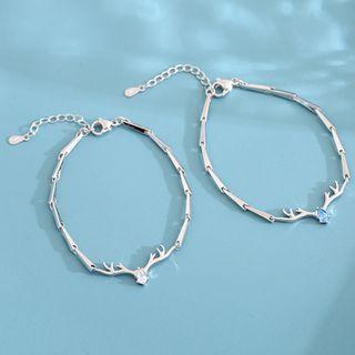 Antlers Pendant Bracelet