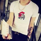 Rooster Print Short Sleeve T-shirt
