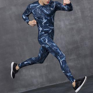 Sport Set: Long-sleeve T-shirt + Pants / Sport Set: Short-sleeve T-shirt + Pants