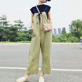 Strappy Wide-leg Jumper Pants