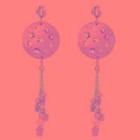 18k White & Yellow Gold Drop Earring
