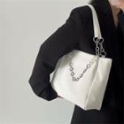 Faux Pearl Chain Tote Bag