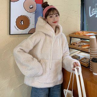 Fleece Hoodie Off White - One Size