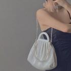 Faux Pearl Mini Handbag White - One Size