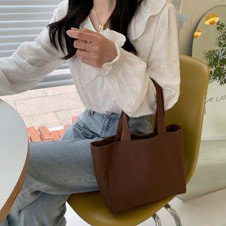 Canvas Lunch Bag Brown - One Size