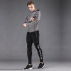 Set: Hooded Zip Jacket + Sports Shorts + Tights