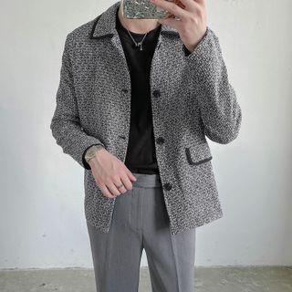 Lapel Plaid Jacket
