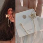 Alloy Butterfly Cuff Earring 1 Piece - Silver Stud Earrings - Gold - One Size