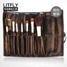 Make-up Brush Set (black) 7 Pcs + Bag