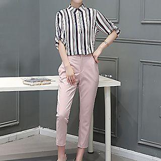 Set: Striped Blouse + Pants
