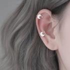 925 Sterling Silver Moon Cuff Earring 1 Pc - 925 Silver - Clip On Earring - One Size