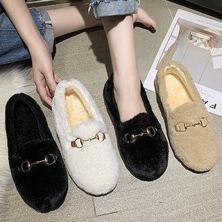 Snaffle Furry Flats
