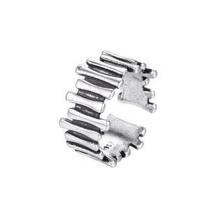 Alloy Open Ring 1 Pc - 01 - Silver - One Size