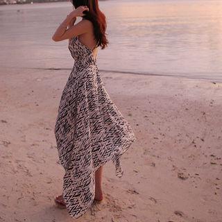 Halter Pattern Long Dress