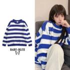 Striped Sweater M66 - Stripes - Blue & White - One Size