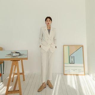 Office Look Tapered Dress Pants