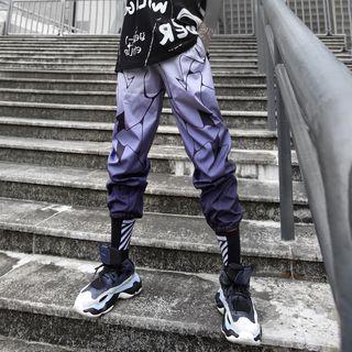 Patterned Gradient Harem Pants