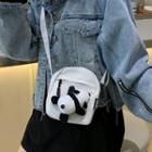 Panda-detailed Canvas Crossbody Bag