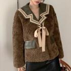 Tie-front Fleece Blazer