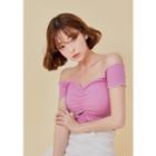Off-shoulder Belly Top