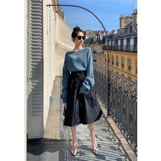 Flared A-line Cargo Skirt