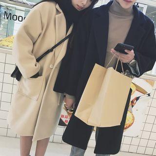 Couple Matching Plain Trench Coat