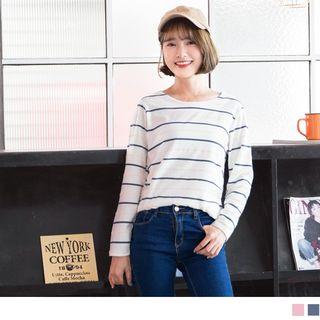 Round Neck Striped T-shirt