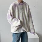 Round-neck Tie-dye Oversize Sweater