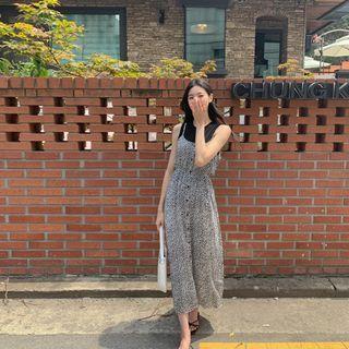 Button-up Floral Sundress