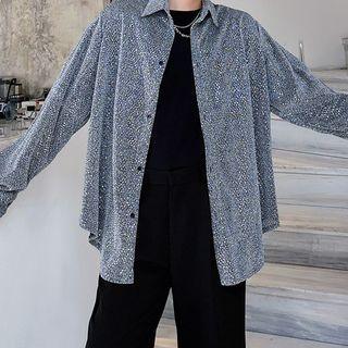 Sequined Oversized Shirt