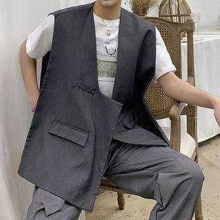 Button-less Open Vest
