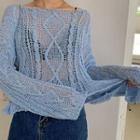 Oversized Summer Cable-knit Top