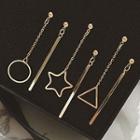Bar Non-matching Dangle Earrings