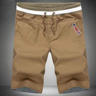 Drawstring Applique Shorts
