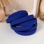 Plain Fabric Headband Blue - One Size