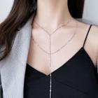 Layered 925 Sterling Silver Necklace